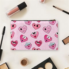 Emoji Heart Cosmetic Bag (Medium) from ArtsNow.com Back