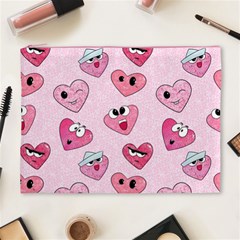 Emoji Heart Cosmetic Bag (XL) from ArtsNow.com Front