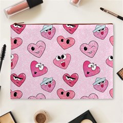 Emoji Heart Cosmetic Bag (XL) from ArtsNow.com Front