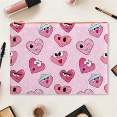 Emoji Heart Cosmetic Bag (XL) from ArtsNow.com Front