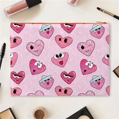 Emoji Heart Cosmetic Bag (XL) from ArtsNow.com Back