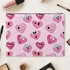 Emoji Heart Cosmetic Bag (XL) from ArtsNow.com Back