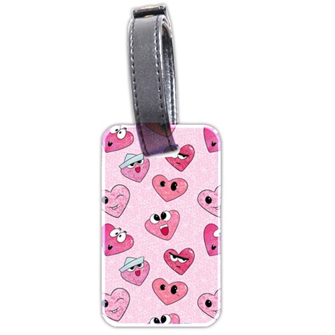 Emoji Heart Luggage Tag (two sides) from ArtsNow.com Front