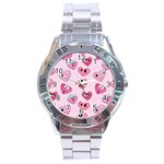 Emoji Heart Stainless Steel Analogue Watch