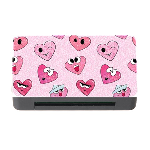 Emoji Heart Memory Card Reader with CF from ArtsNow.com Front