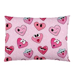 Emoji Heart Pillow Case (Two Sides) from ArtsNow.com Front