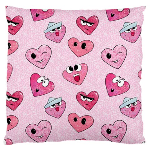 Emoji Heart Large Cushion Case (Two Sides) from ArtsNow.com Front