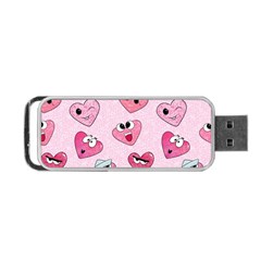 Emoji Heart Portable USB Flash (Two Sides) from ArtsNow.com Front