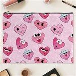 Emoji Heart Cosmetic Bag (XXXL)