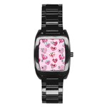 Emoji Heart Stainless Steel Barrel Watch