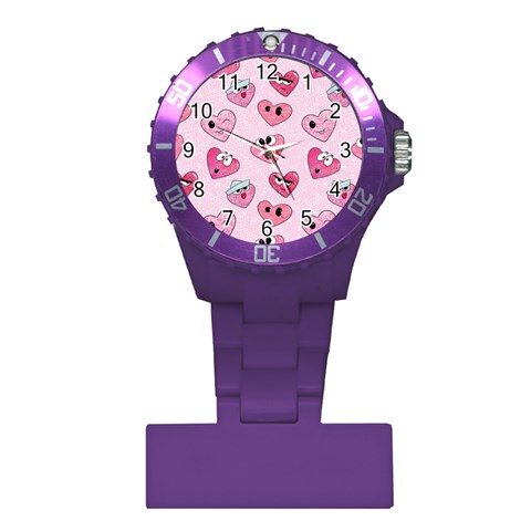 Emoji Heart Plastic Nurses Watch from ArtsNow.com Front