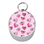 Emoji Heart Mini Silver Compasses