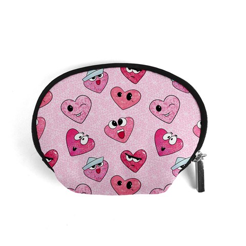 Emoji Heart Accessory Pouch (Small) from ArtsNow.com Front