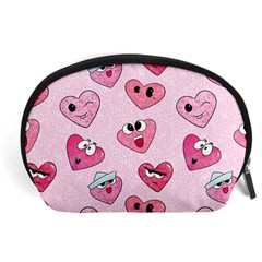 Emoji Heart Accessory Pouch (Large) from ArtsNow.com Front