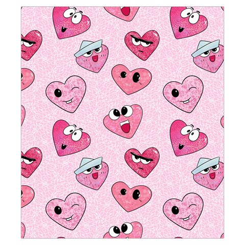 Emoji Heart Drawstring Pouch (Small) from ArtsNow.com Front