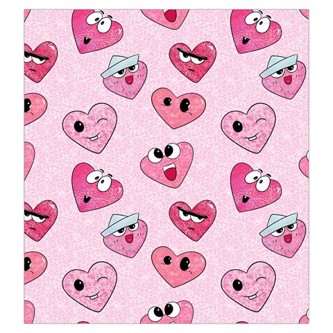 Emoji Heart Drawstring Pouch (Large) from ArtsNow.com Front