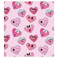 Emoji Heart Drawstring Pouch (Large) from ArtsNow.com Front