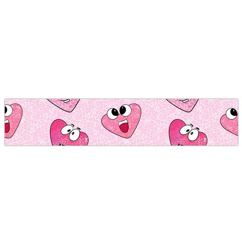 Emoji Heart Small Flano Scarf from ArtsNow.com Front