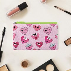 Emoji Heart Cosmetic Bag (XS) from ArtsNow.com Front