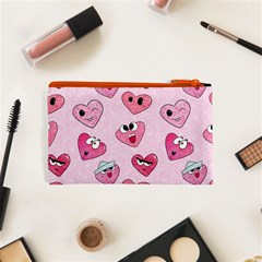 Emoji Heart Cosmetic Bag (XS) from ArtsNow.com Back