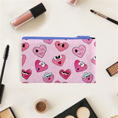 Emoji Heart Cosmetic Bag (XS) from ArtsNow.com Back