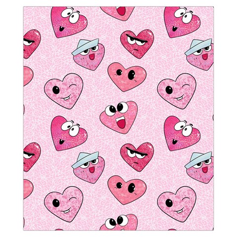 Emoji Heart Drawstring Pouch (XS) from ArtsNow.com Front
