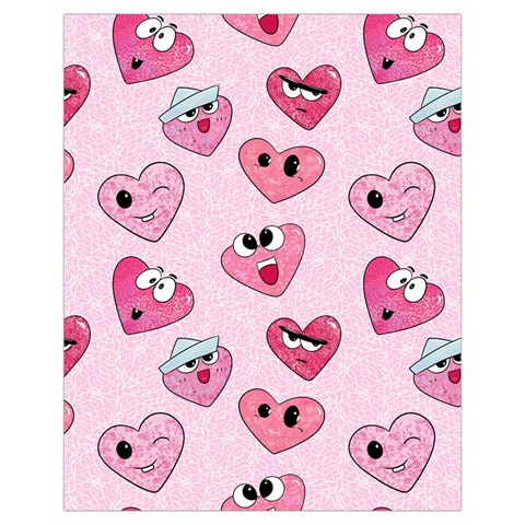 Emoji Heart Drawstring Pouch (XL) from ArtsNow.com Front