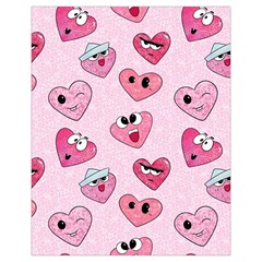 Emoji Heart Drawstring Pouch (XL) from ArtsNow.com Front