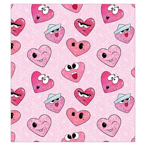 Emoji Heart Drawstring Pouch (2XL) from ArtsNow.com Front