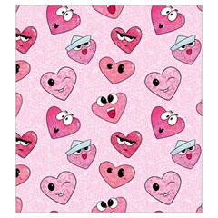 Emoji Heart Drawstring Pouch (2XL) from ArtsNow.com Front