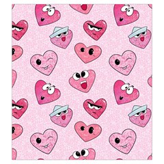Emoji Heart Drawstring Pouch (2XL) from ArtsNow.com Back
