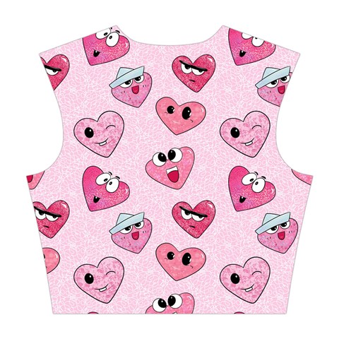 Emoji Heart Cotton Crop Top from ArtsNow.com Back