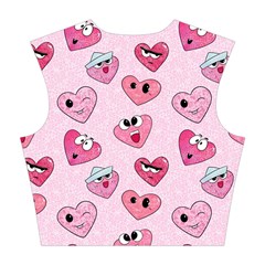 Emoji Heart Cotton Crop Top from ArtsNow.com Back