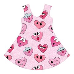 Emoji Heart Short Sleeve V Front