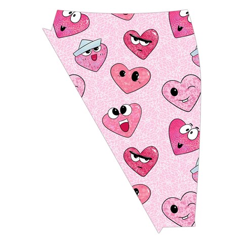 Emoji Heart Midi Wrap Pencil Skirt from ArtsNow.com Front Left