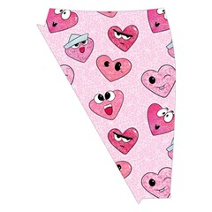 Emoji Heart Midi Wrap Pencil Skirt from ArtsNow.com Front Left