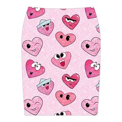 Emoji Heart Midi Wrap Pencil Skirt from ArtsNow.com Back