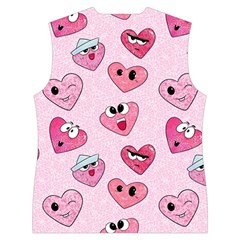 Emoji Heart Women s Button Up Vest from ArtsNow.com Back