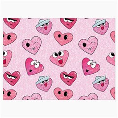 Emoji Heart Roll Up Canvas Pencil Holder (M) from ArtsNow.com Front