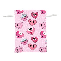 Emoji Heart Lightweight Drawstring Pouch (S) from ArtsNow.com Front