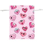 Emoji Heart  Lightweight Drawstring Pouch (XL)