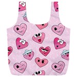 Emoji Heart Full Print Recycle Bag (XXL)