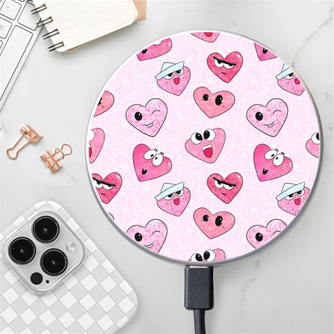 Emoji Heart Wireless Charger from ArtsNow.com Front