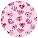 Emoji Heart Round Trivet