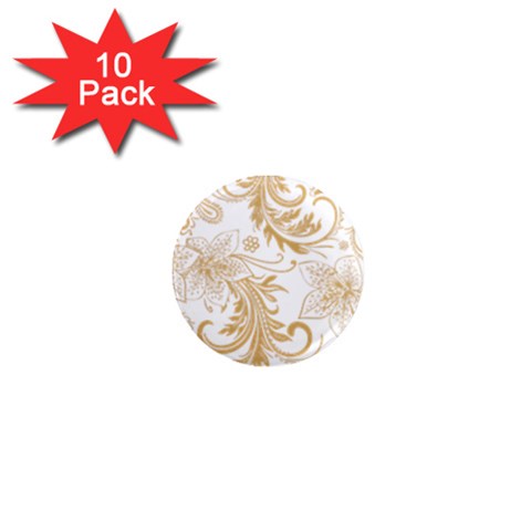 Flowers Shading Pattern 1  Mini Magnet (10 pack)  from ArtsNow.com Front