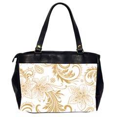 Flowers Shading Pattern Oversize Office Handbag (2 Sides) from ArtsNow.com Back