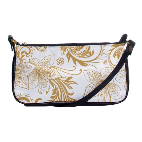 Flowers Shading Pattern Shoulder Clutch Bag from ArtsNow.com Front