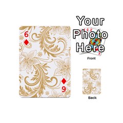 Flowers Shading Pattern Playing Cards 54 Designs (Mini) from ArtsNow.com Front - Diamond6