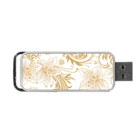 Flowers Shading Pattern Portable USB Flash (One Side) from ArtsNow.com Front