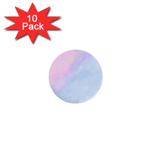 watercolor clouds2 1  Mini Buttons (10 pack)  from ArtsNow.com Front